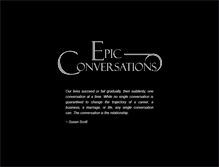 Tablet Screenshot of epicconversations.com
